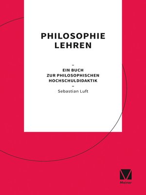 cover image of Philosophie lehren
